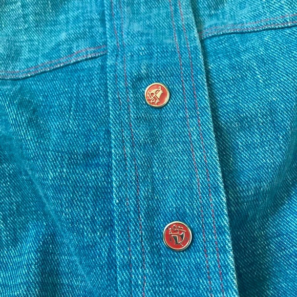 Vtg 60s/70s DENIM SNAP JEAN JACKET - Picture 7 of 7